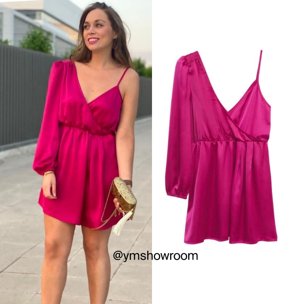 NWT-MANGO Satin finish dress